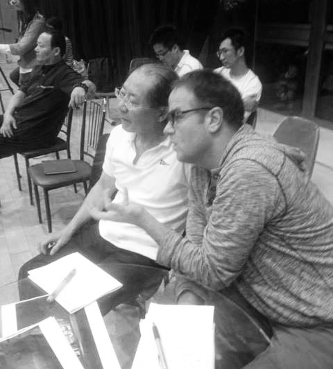 Stefan Haves directing in China